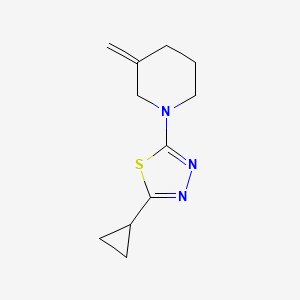 molecular formula C11H15N3S B2383726 2-Cyclopropyl-5-(3-methylenepiperidin-1-yl)-1,3,4-thiadiazole CAS No. 2097857-78-6