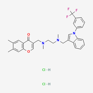 molecular formula C32H34Cl2F3N3O2 B2383741 TNF-alpha Inhibitor CAS No. 1049741-03-8; 869998-49-2