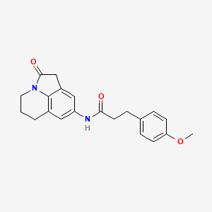 3-(4-methoxyphenyl)-N-(2-oxo-2,4,5,6-tetrahydro-1H-pyrrolo[3,2,1-ij]quinolin-8-yl)propanamide