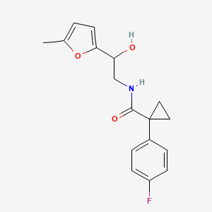 molecular formula C17H18FNO3 B2383750 1-(4-fluorophenyl)-N-(2-hydroxy-2-(5-methylfuran-2-yl)ethyl)cyclopropanecarboxamide CAS No. 1251610-96-4