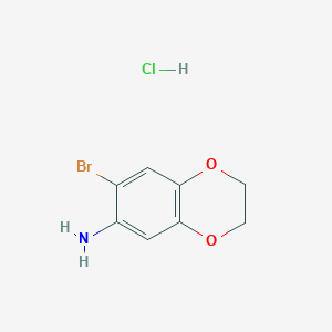 7-Bromo-2,3-dihydro-1,4-benzodioxin-6-amine hydrochloride