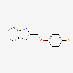 molecular formula C14H11BrN2O B2383778 2-[(4-bromophenoxy)methyl]-1H-benzimidazole CAS No. 3156-20-5
