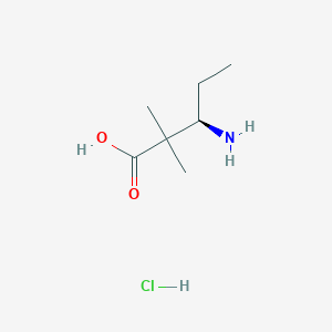 (3R)-3-Amino-2,2-dimethylpentanoic acid;hydrochloride