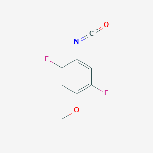 molecular formula C8H5F2NO2 B2383790 1,4-Difluoro-2-isocyanato-5-methoxybenzene CAS No. 1261645-82-2