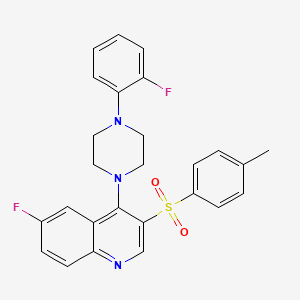 6-Fluoro-4-(4-(2-fluorophenyl)piperazin-1-yl)-3-tosylquinoline