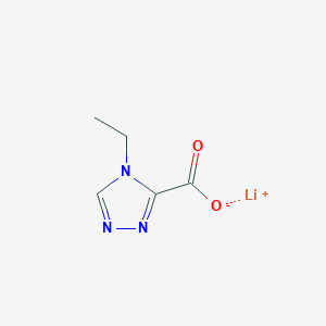 molecular formula C5H6LiN3O2 B2383798 Lithium;4-ethyl-1,2,4-triazole-3-carboxylate CAS No. 2309456-63-9