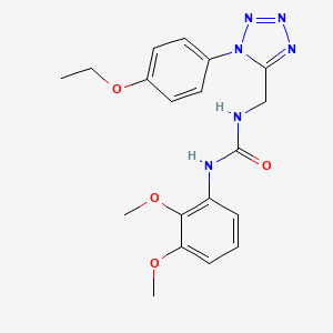 molecular formula C19H22N6O4 B2383811 1-(2,3-dimethoxyphenyl)-3-((1-(4-ethoxyphenyl)-1H-tetrazol-5-yl)methyl)urea CAS No. 950473-16-2