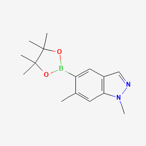 1,6-Dimethyl-5-(4,4,5,5-tetramethyl-1,3,2-dioxaborolan-2-yl)-1H-indazole