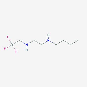 molecular formula C8H17F3N2 B2383830 N-butyl-N'-(2,2,2-trifluoroethyl)ethane-1,2-diamine CAS No. 886503-62-4