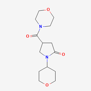 4-(morpholine-4-carbonyl)-1-(tetrahydro-2H-pyran-4-yl)pyrrolidin-2-one