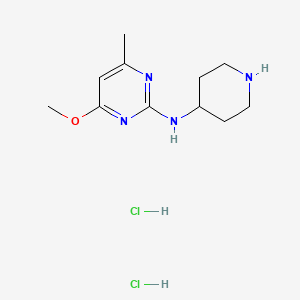 4-Methoxy-6-methyl-N-(piperidin-4-yl)pyrimidin-2-amine dihydrochloride