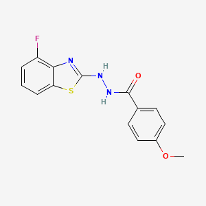 N'-(4-fluoro-1,3-benzothiazol-2-yl)-4-methoxybenzohydrazide