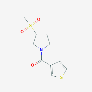 (3-(Methylsulfonyl)pyrrolidin-1-yl)(thiophen-3-yl)methanone