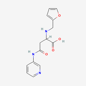 2-(Furan-2-ylmethylamino)-4-oxo-4-(pyridin-3-ylamino)butanoic acid