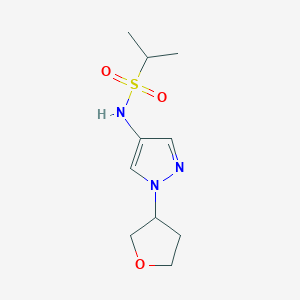 N-(1-(tetrahydrofuran-3-yl)-1H-pyrazol-4-yl)propane-2-sulfonamide
