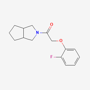 1-(3,3a,4,5,6,6a-Hexahydro-1H-cyclopenta[c]pyrrol-2-yl)-2-(2-fluorophenoxy)ethanone