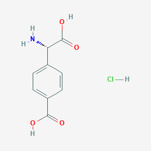 (S)-4-(Amino(carboxy)methyl)benzoic acid hydrochloride