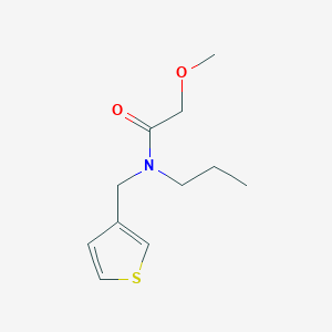 molecular formula C11H17NO2S B2383892 2-甲氧基-N-丙基-N-(噻吩-3-基甲基)乙酰胺 CAS No. 1235377-73-7