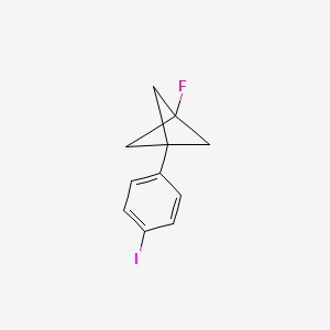 molecular formula C11H10FI B2383905 1-Fluoro-3-(4-iodophenyl)bicyclo[1.1.1]pentane CAS No. 1934526-34-7