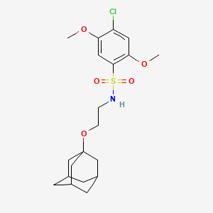 N-[2-(1-adamantyloxy)ethyl]-4-chloro-2,5-dimethoxybenzenesulfonamide