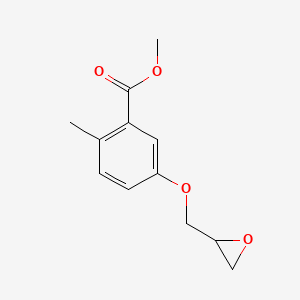 molecular formula C12H14O4 B2383916 Methyl 2-methyl-5-(oxiran-2-ylmethoxy)benzoate CAS No. 2411278-74-3