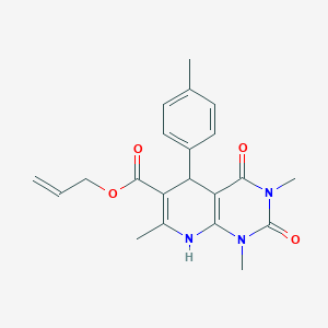 Prop-2-enyl 1,3,7-trimethyl-5-(4-methylphenyl)-2,4-dioxo-5,8-dihydropyrido[2,3-d]pyrimidine-6-carboxylate