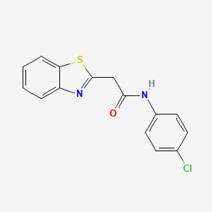 molecular formula C15H11ClN2OS B2383924 2-(1,3-苯并噻唑-2-基)-N-(4-氯苯基)乙酰胺 CAS No. 730949-98-1