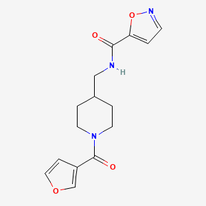 N-((1-(furan-3-carbonyl)piperidin-4-yl)methyl)isoxazole-5-carboxamide