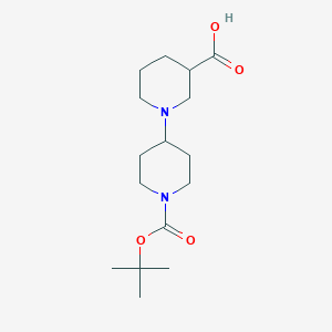 molecular formula C16H28N2O4 B2383954 1'-Boc-[1,4']bipiperidinyl-3-carboxylic acid CAS No. 1160248-52-1