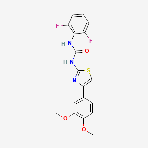 1-(2,6-Difluorophenyl)-3-(4-(3,4-dimethoxyphenyl)thiazol-2-yl)urea