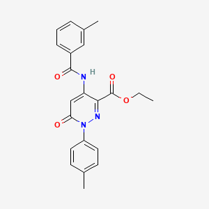 Ethyl 4-(3-methylbenzamido)-6-oxo-1-(p-tolyl)-1,6-dihydropyridazine-3-carboxylate