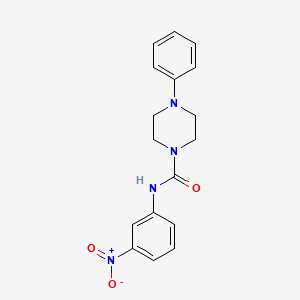 molecular formula C17H18N4O3 B2383974 N-(3-nitrophenyl)-4-phenylpiperazine-1-carboxamide CAS No. 838842-82-3