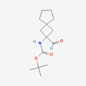 molecular formula C14H23NO3 B2383975 Tert-butyl N-(2-formylspiro[3.4]octan-2-yl)carbamate CAS No. 2567495-03-6