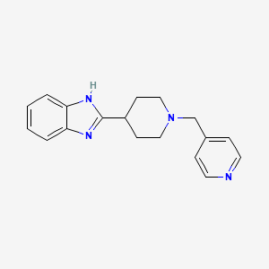 molecular formula C18H20N4 B2383977 2-(1-(Pyridin-4-ylmethyl)piperidin-4-yl)-1H-benzo[d]imidazole CAS No. 1420959-03-0