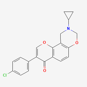3-(4-chlorophenyl)-9-cyclopropyl-9,10-dihydrochromeno[8,7-e][1,3]oxazin-4(8H)-one