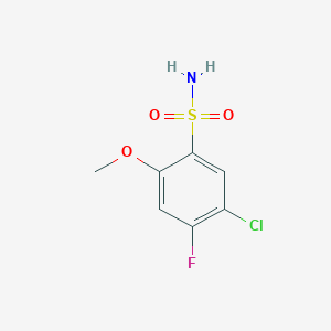 molecular formula C7H7ClFNO3S B2384002 5-Chloro-4-fluoro-2-methoxybenzenesulfonamide CAS No. 889858-19-9