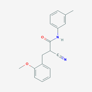 molecular formula C18H18N2O2 B2384007 2-cyano-3-(2-methoxyphenyl)-N-(3-methylphenyl)propanamide CAS No. 1260984-58-4