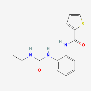 molecular formula C14H15N3O2S B2384009 N-(2-(3-ethylureido)phenyl)thiophene-2-carboxamide CAS No. 1206991-20-9