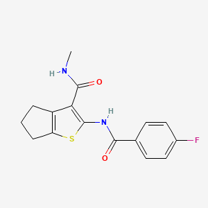 2-(4-fluorobenzamido)-N-methyl-4H,5H,6H-cyclopenta[b]thiophene-3-carboxamide