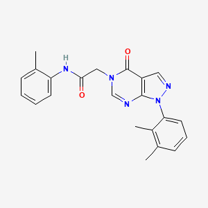 molecular formula C22H21N5O2 B2384049 2-[1-(2,3-dimethylphenyl)-4-oxopyrazolo[3,4-d]pyrimidin-5-yl]-N-(2-methylphenyl)acetamide CAS No. 895021-64-4