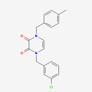 1-(3-Chlorobenzyl)-4-(4-methylbenzyl)-1,4-dihydropyrazine-2,3-dione