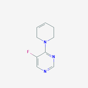 molecular formula C9H10FN3 B2384062 4-(3,6-Dihydro-2H-pyridin-1-yl)-5-fluoropyrimidine CAS No. 2320143-24-4