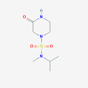 molecular formula C8H17N3O3S B2384069 N-methyl-3-oxo-N-(propan-2-yl)piperazine-1-sulfonamide CAS No. 1280851-40-2