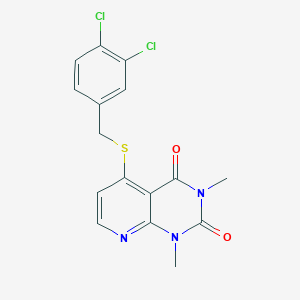 B2384085 5-[(3,4-Dichlorophenyl)methylsulfanyl]-1,3-dimethylpyrido[2,3-d]pyrimidine-2,4-dione CAS No. 899988-50-2
