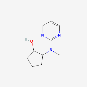 molecular formula C10H15N3O B2384105 2-(甲基(嘧啶-2-基)氨基)环戊烷-1-醇 CAS No. 2175884-30-5