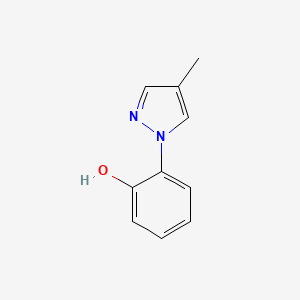 molecular formula C10H10N2O B2384123 2-(4-methyl-1H-pyrazol-1-yl)phenol CAS No. 1340241-07-7