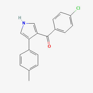 molecular formula C18H14ClNO B2384127 (4-Chlorophenyl)(4-(4-methylphenyl)-1H-pyrrol-3-yl)methanone CAS No. 477886-27-4
