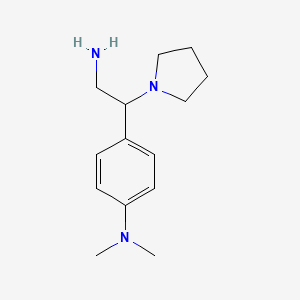 [4-(2-Amino-1-pyrrolidin-1-ylethyl)phenyl]dimethylamine