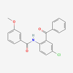 molecular formula C21H16ClNO3 B2384137 N-(2-苯甲酰基-4-氯苯基)-3-甲氧基苯甲酰胺 CAS No. 349110-61-8