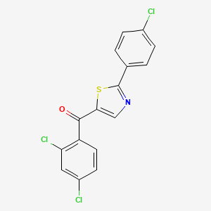 (2-(4-Chlorophenyl)-1,3-thiazol-5-yl)(2,4-dichlorophenyl)methanone